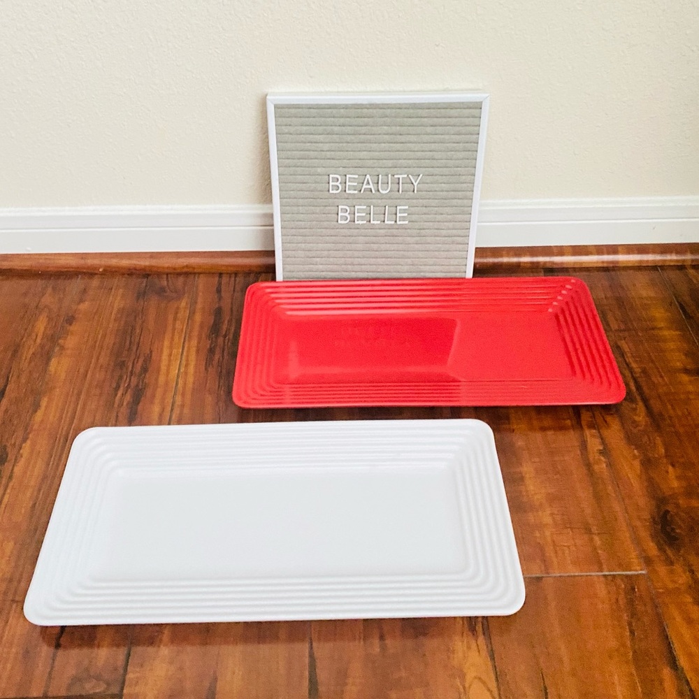 Target Christmas melamine serving trays set